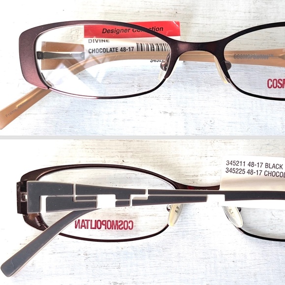 Vintage Chocolate and Black Women's Glasses - Picture 1 of 14